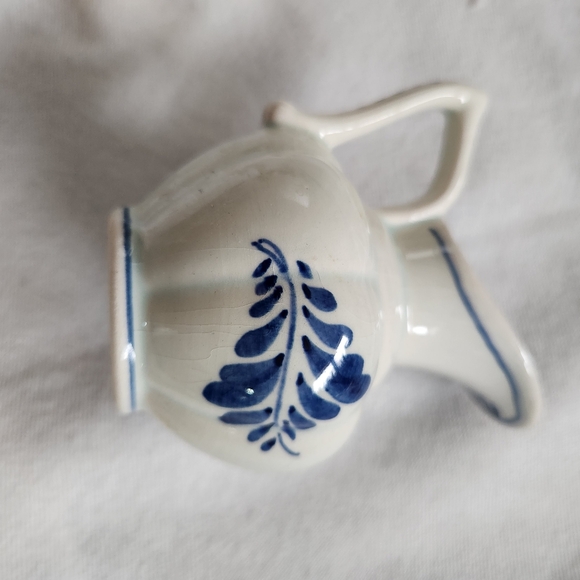 Delft Blue Miniature Pitcher Hand Painted Holland Windmill Ceramic Vintage - Picture 2 of 7